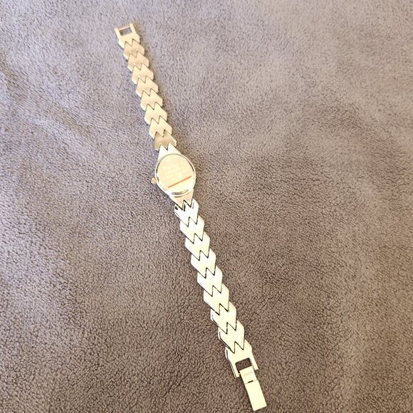 New Marcel Drucker Oval Silver Quartz Women's Watch Crystal Indices 22-920S - Picture 3 of 7